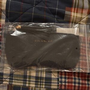 Zigi & Marie Black like Leather Pouch with stripe